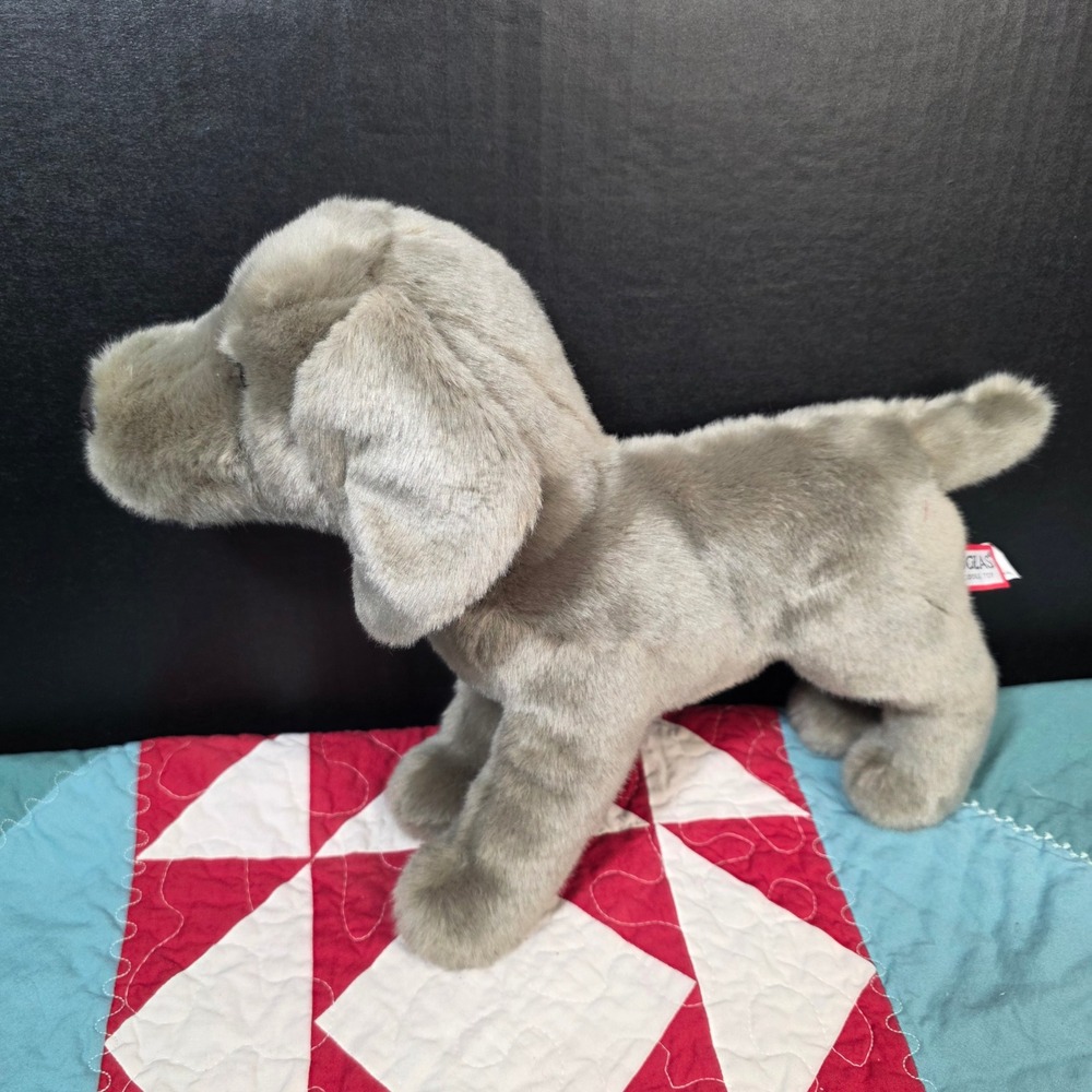 Douglas Cuddle Toy Plush Dog Kids 12" Gray Weimaraner Silver Lab 2016 Standing